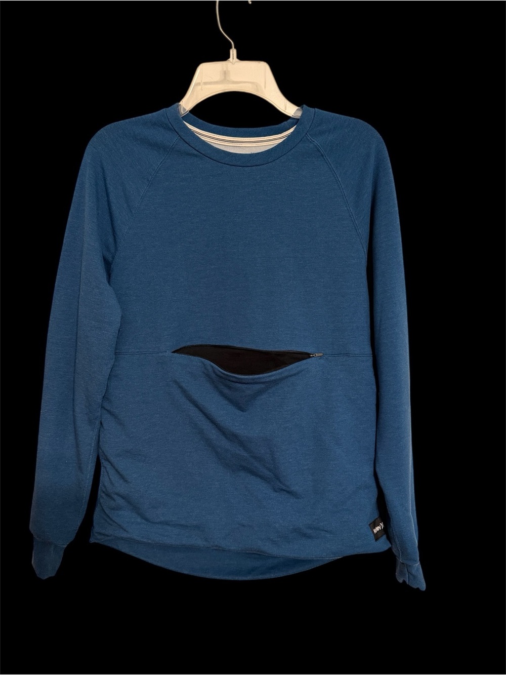 Hurley Navy Blue V-Neck Pullover with Contrast Trim